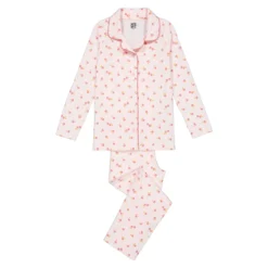 Pyjama De Grand-père Imprimé Fleurs