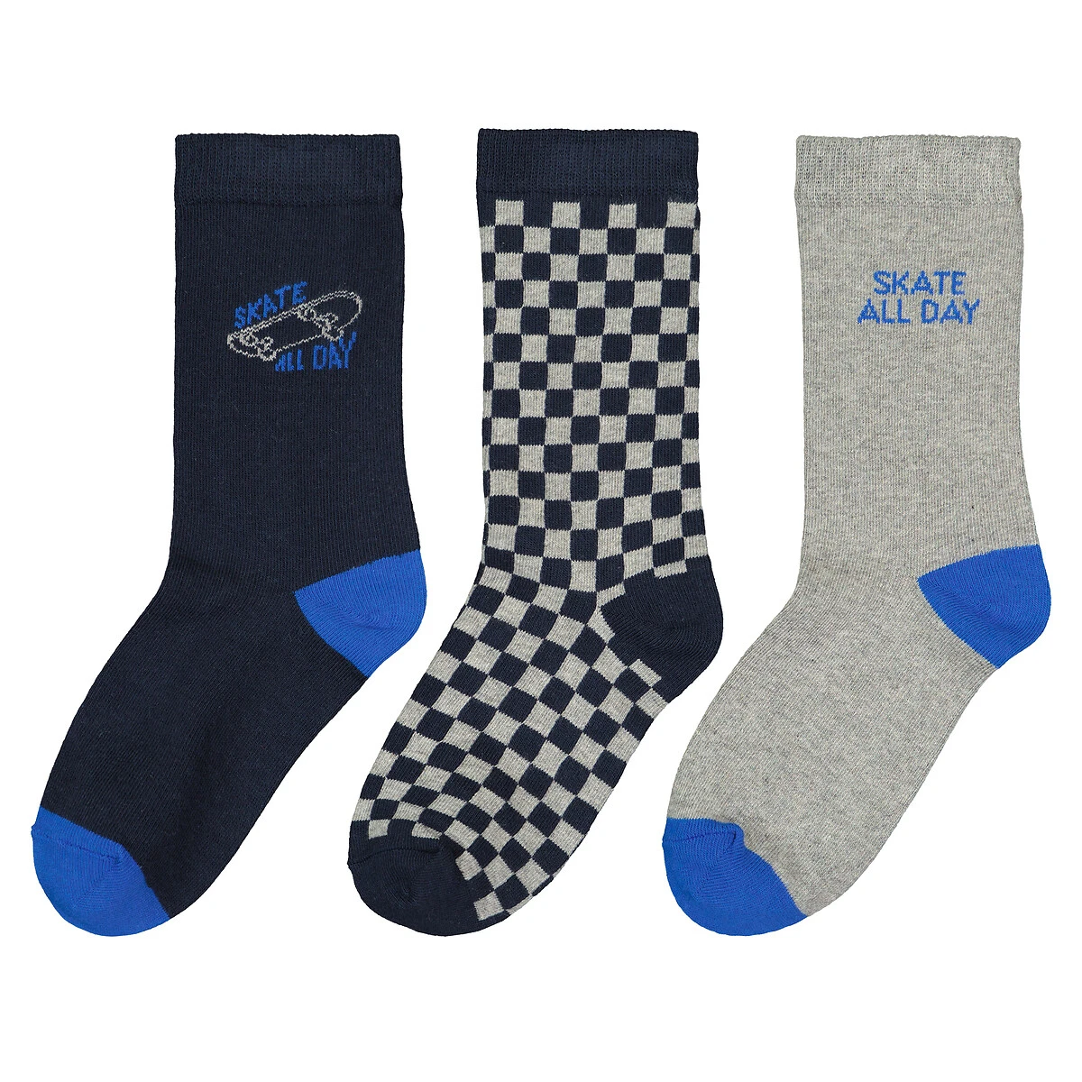 Lot De 3 Paires De Chaussettes Motif Skate 1 Lot De 3 Paires De Chaussettes Motif Skate