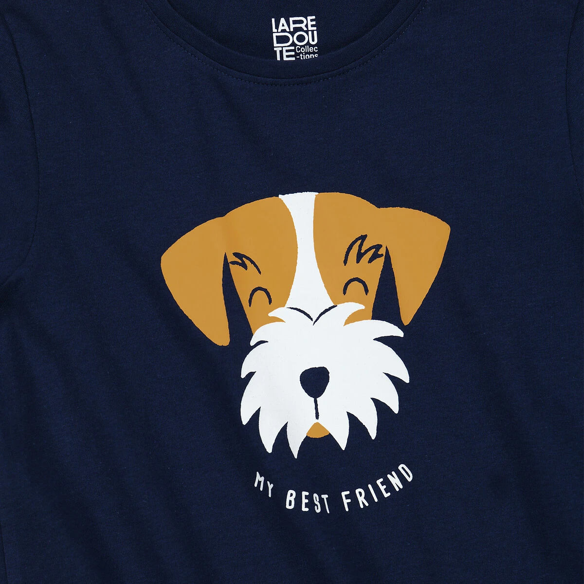 T-shirt Col Rond, Motif Tête De Chien 3 T-shirt Col Rond, Motif Tête De Chien – Image 3