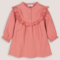 Robe Manches Longues En Gaze De Coton -Mode Décontractée 305ab4c4a8ffe0dd1d427d92fb8c69c4