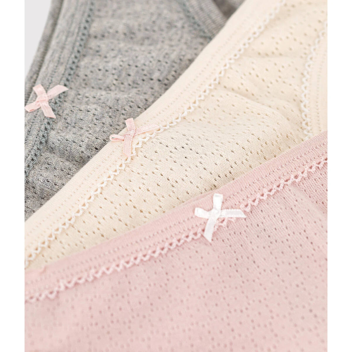 PETIT BATEAU Lot De 3 Culottes En Coton Ajouré 3 PETIT BATEAU Lot De 3 Culottes En Coton Ajouré – Image 3