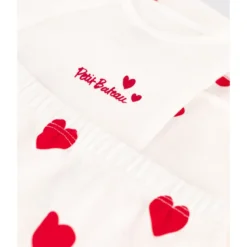 PETIT BATEAU Ensemble 3 Pièces Imprimé Cœurs -Mode Décontractée 30dbae29f4debd36d5f7b0553ac0fe5a