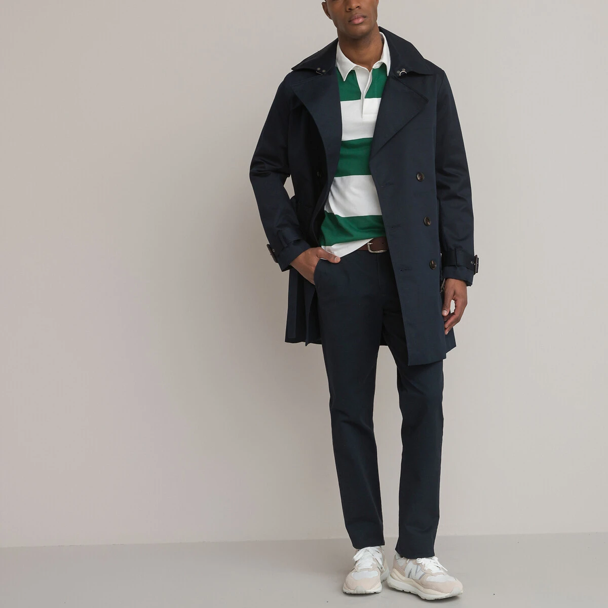 Polo Rayé En Coton, Manches Longues 2 Polo Rayé En Coton, Manches Longues – Image 2