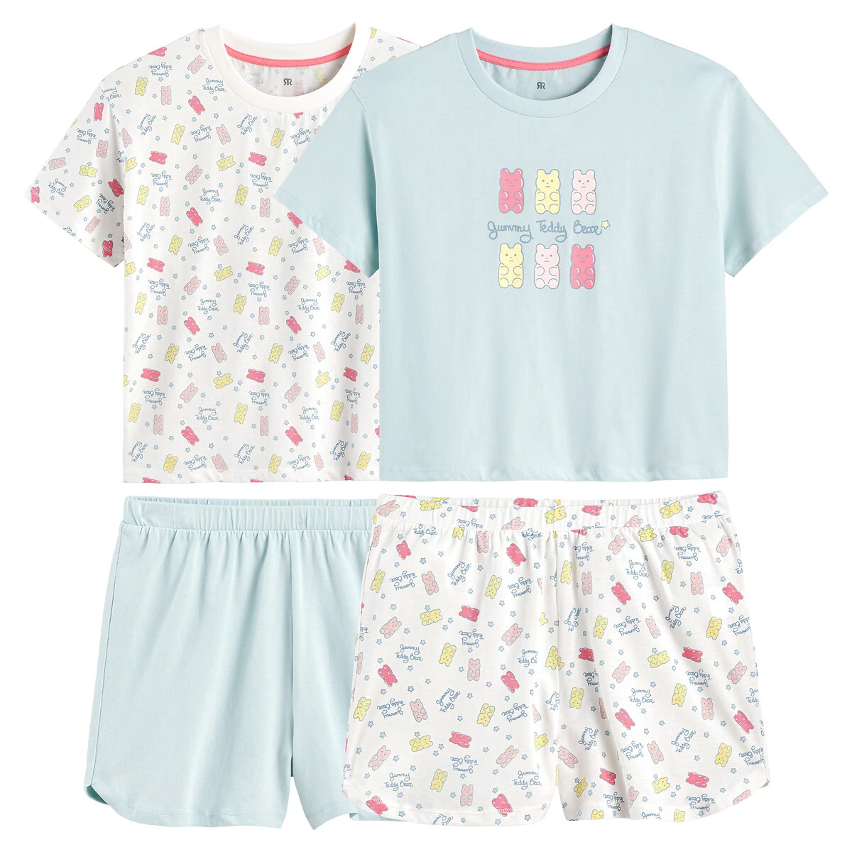 Lot De 3 Pyjashorts En Coton à Pois 6 Lot De 3 Pyjashorts En Coton à Pois – Image 6