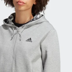 Adidas Sportswear Sweat Zippé à Capuche, Doublure à Motif -Mode Décontractée 31ebe7a3579f62f9a89e3329c46b91da