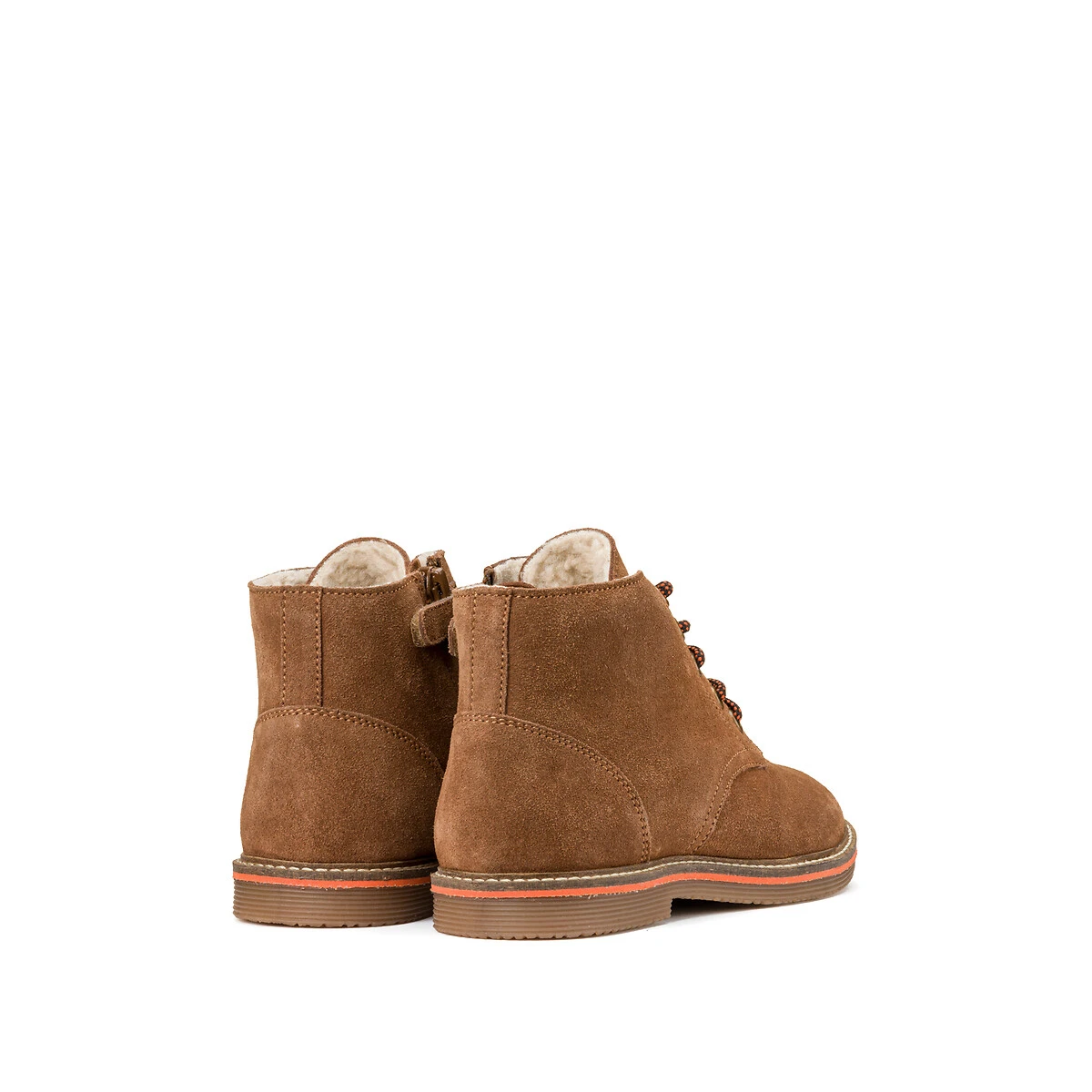 Bottines Zippées Cuir à Lacets Et Fourrées 4 Bottines Zippées Cuir à Lacets Et Fourrées – Image 4