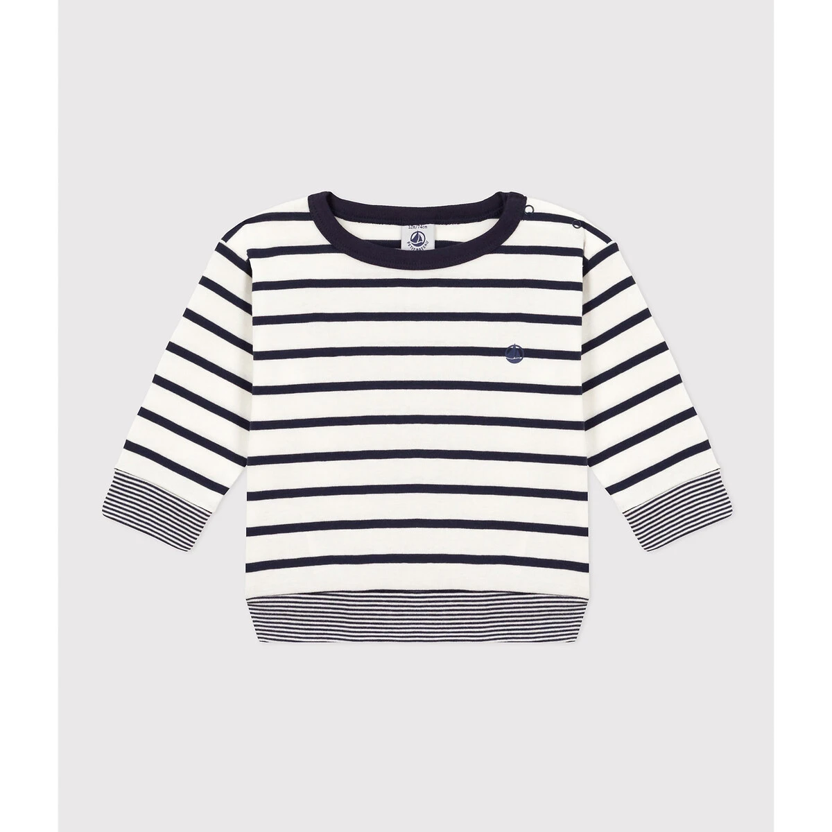 PETIT BATEAU T-shirt Manches Longues Marinière 1 PETIT BATEAU T-shirt Manches Longues Marinière