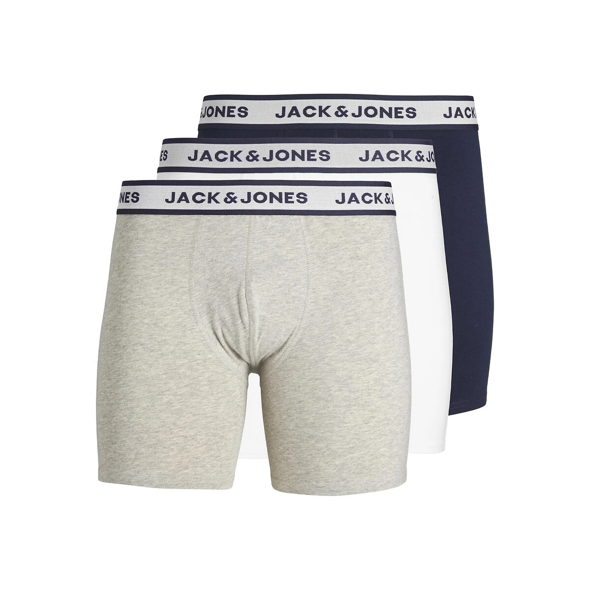Jack & Jones Lot De 3 Boxers Unis Longs 5 Jack & Jones Lot De 3 Boxers Unis Longs – Image 5