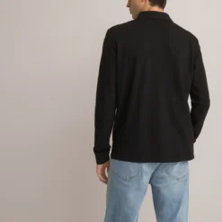 Polo En Pur Coton Manches Longues -Mode Décontractée 33144287cbe2b1e9f269290c6d9e8e94