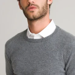Pull Col Rond En Cachemire, Made In Europe -Mode Décontractée 33478bc5ccfe45de40ca771e3a37e539