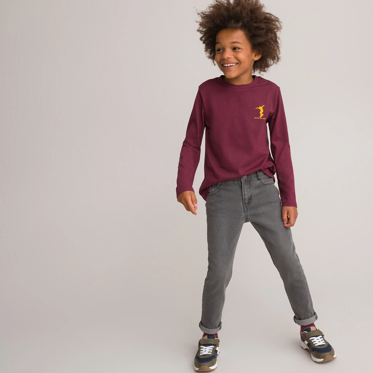 T-shirt Manches Longues Brodé Skateur 2 T-shirt Manches Longues Brodé Skateur – Image 2