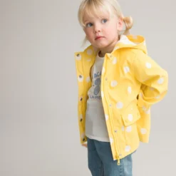 Parka à Capuche, En Gomme Et à Pois -Mode Décontractée 33ae7748a59496fbba76f158e68efc6c