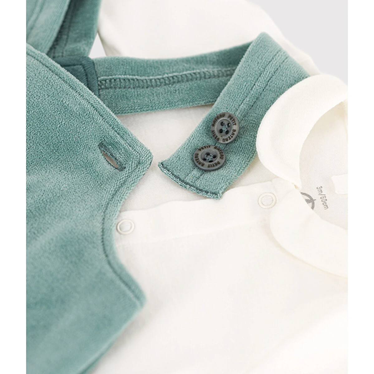 PETIT BATEAU Ensemble Salopette En Velours Et Body 4 PETIT BATEAU Ensemble Salopette En Velours Et Body – Image 4