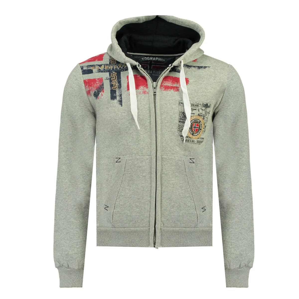 GEOGRAPHICAL NORWAY Sweat Zippé à Capuche Fespote 4 GEOGRAPHICAL NORWAY Sweat Zippé à Capuche Fespote – Image 4