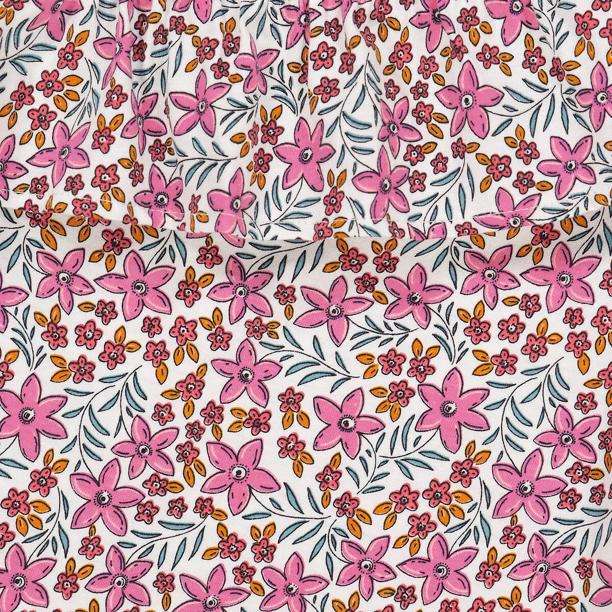 Robe à Encolure Asymétrique, Motif Floral 5 Robe à Encolure Asymétrique, Motif Floral – Image 5