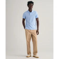 Gant Polo Droit Piqué Manches Courtes -Mode Décontractée 3489cca700eac7c93dc1939efe6766df