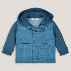 Veste En Jean Et Molleton à Capuche -Mode Décontractée 34d54f4a634e3e557b32f47b171f208c