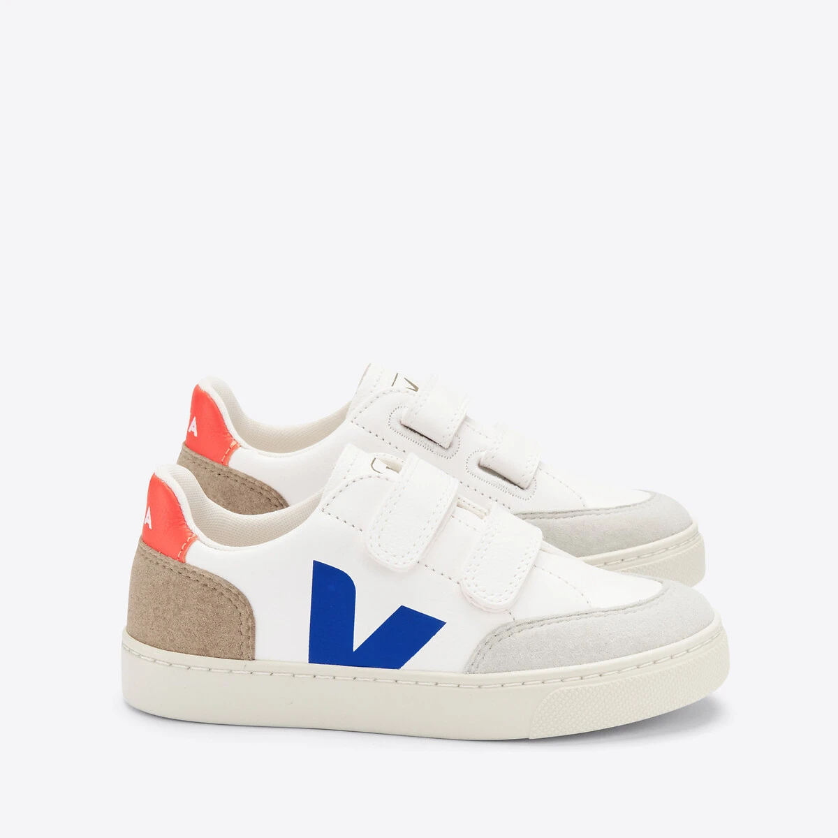Veja Baskets Scratchées En Cuir SMALL V-12 1 Veja Baskets Scratchées En Cuir SMALL V-12