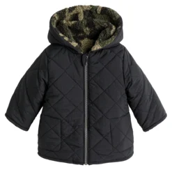 Parka Chaude à Capuche Réversible