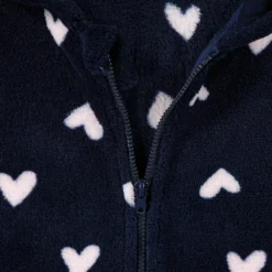 Veste D'intérieur à Capuche, Polaire, Motif Coeurs -Mode Décontractée 3665fc21367a4e36f4158d7bedcbbb86