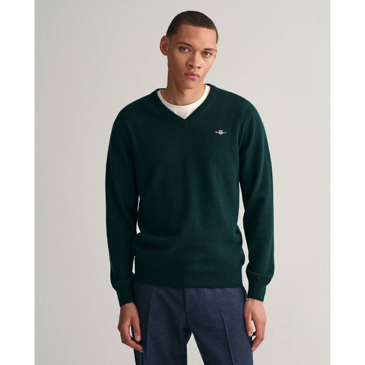 Gant Pull Col V En Lambswool 1 Gant Pull Col V En Lambswool