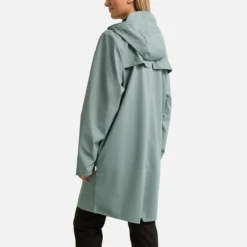 Rains Coupe-vent Mi-long à Capuche Unisexe LONG JACKET -Mode Décontractée 36b8bcc84767993e887a6ebefd268478