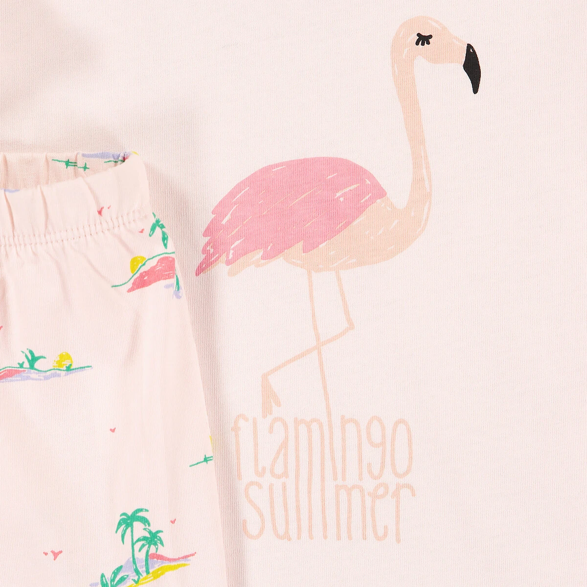 Pyjashort Imprimé Flamant Rose, 2 Pyjashort Imprimé Flamant Rose, – Image 2