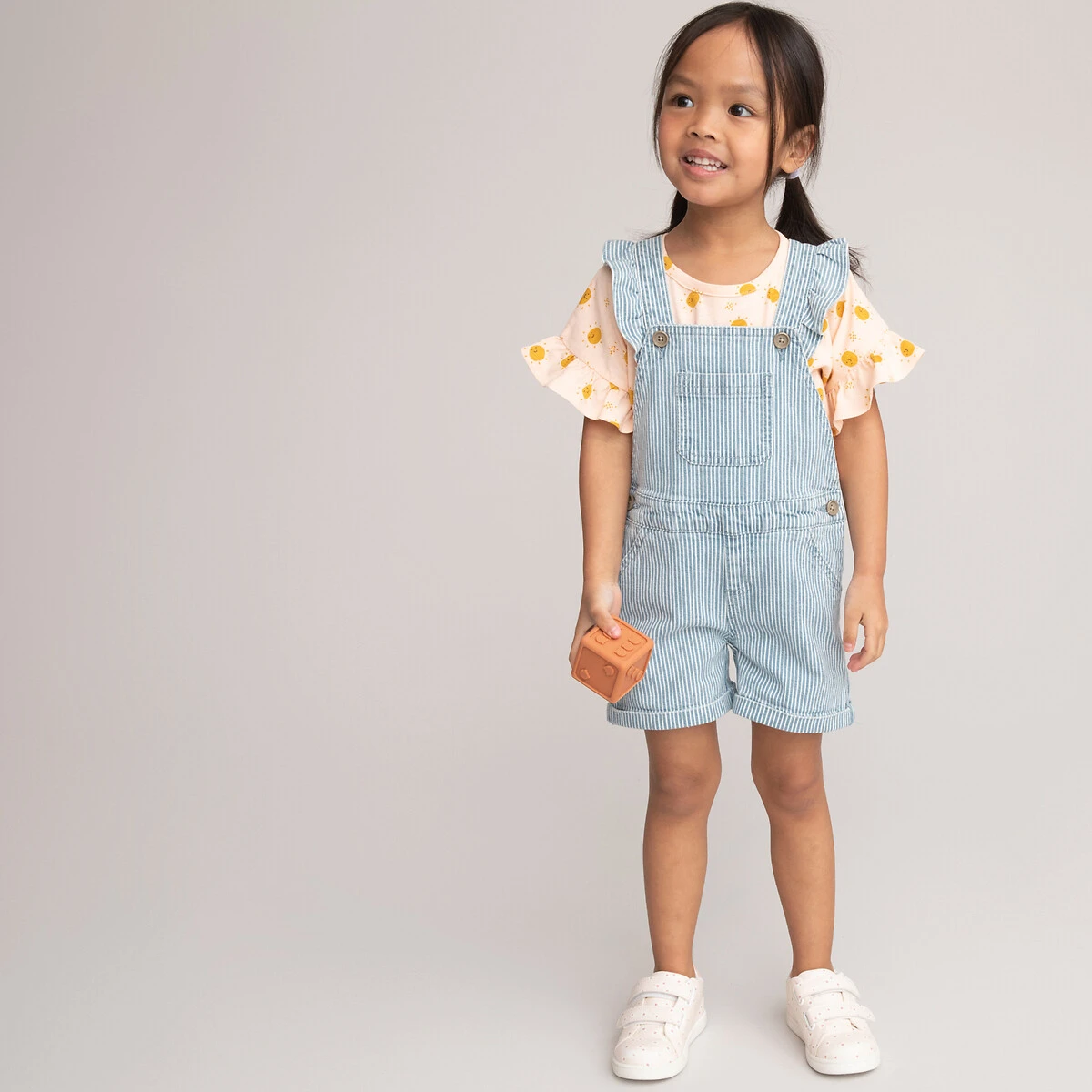 Salopette Courte à Rayures 2 Salopette Courte à Rayures – Image 2