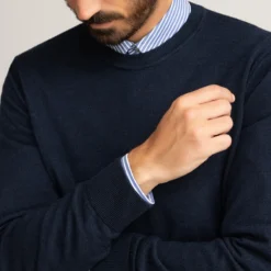 Pull Signature, En Mérinos, Made In Europe -Mode Décontractée 38ebc02e898123e5e830b546b01fb886