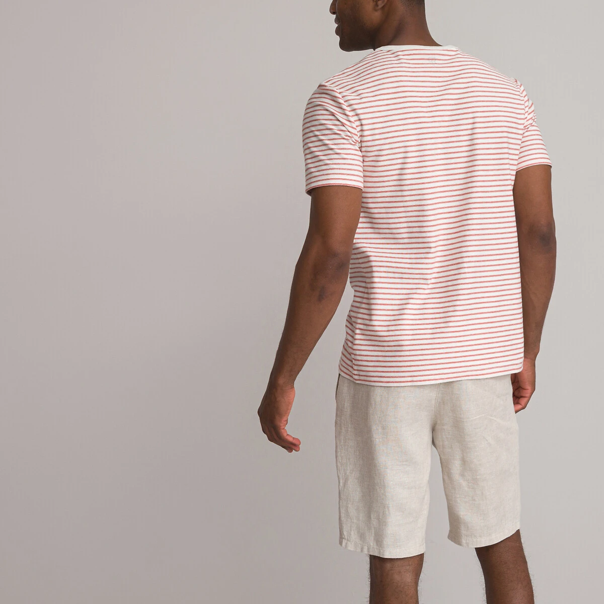 T-shirt Imprimé En Coton Col Rond Manches Courtes 17 T-shirt Imprimé En Coton Col Rond Manches Courtes – Image 17