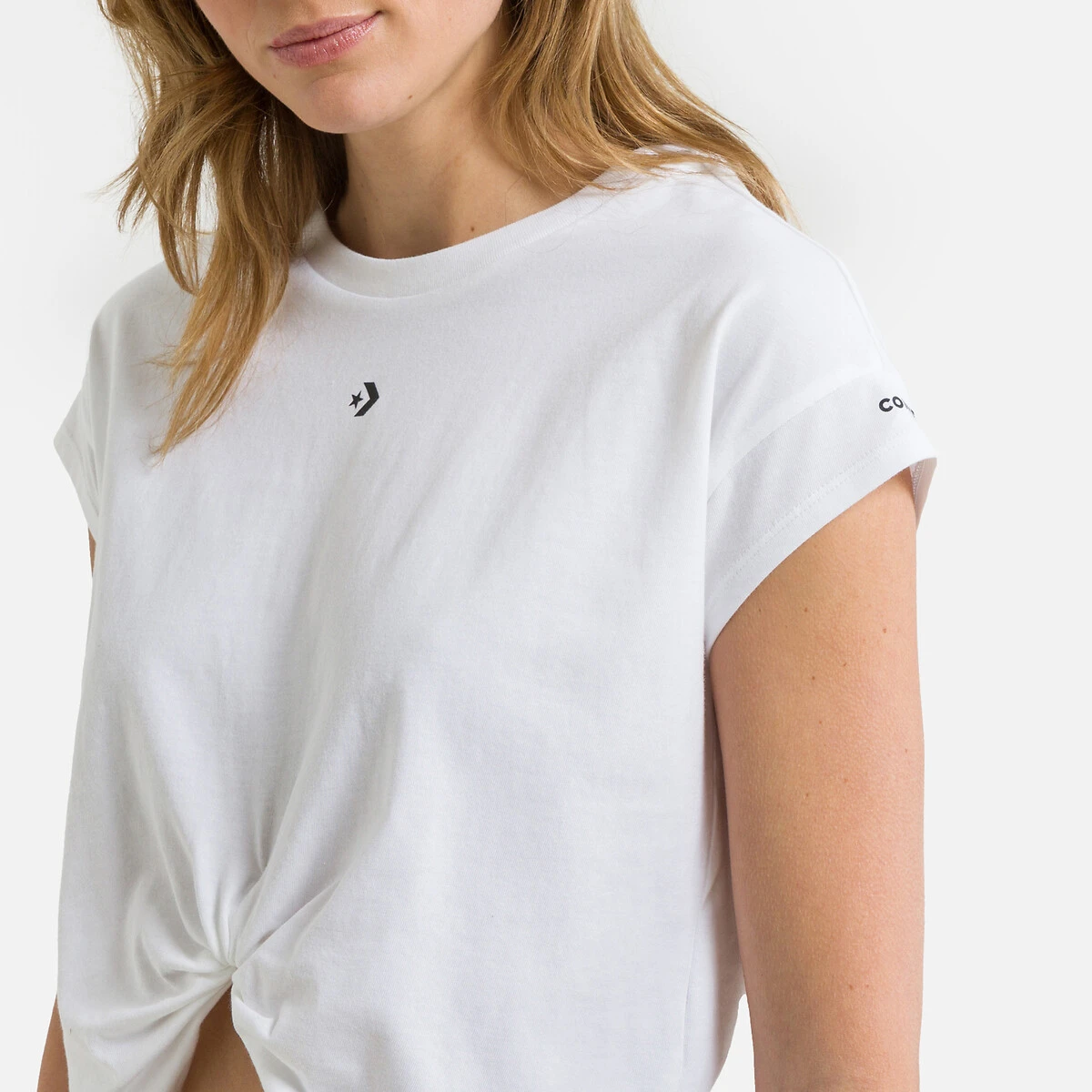 Converse T-shirt Crop Noué Wordmark 3 Converse T-shirt Crop Noué Wordmark – Image 3