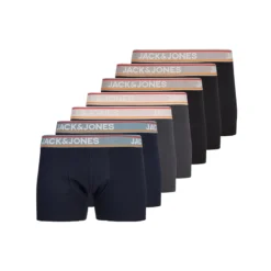 Jack & Jones Lot De 7 Boxers Unis