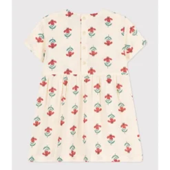 PETIT BATEAU Robe Manches Courtes Et Volants, Imprimé Fleurs -Mode Décontractée 3d5b725a7a042d47df9aedb77bdc3389