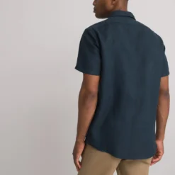 Chemise Droite Manches Courtes En Lin -Mode Décontractée 3d8e313f434e6bfab7a1dcf7bcc297ca
