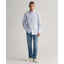 Gant Chemise Droite En Popeline Unie -Mode Décontractée 3eebf7b9c3d696e3022258be77ad6ead