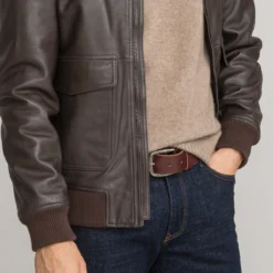 Blouson Aviateur En Cuir Lisse Col Sherpa 9 Blouson Aviateur En Cuir Lisse Col Sherpa -Mode Décontractée 3fa8d62e52c0608b6f6abe233f9a7673