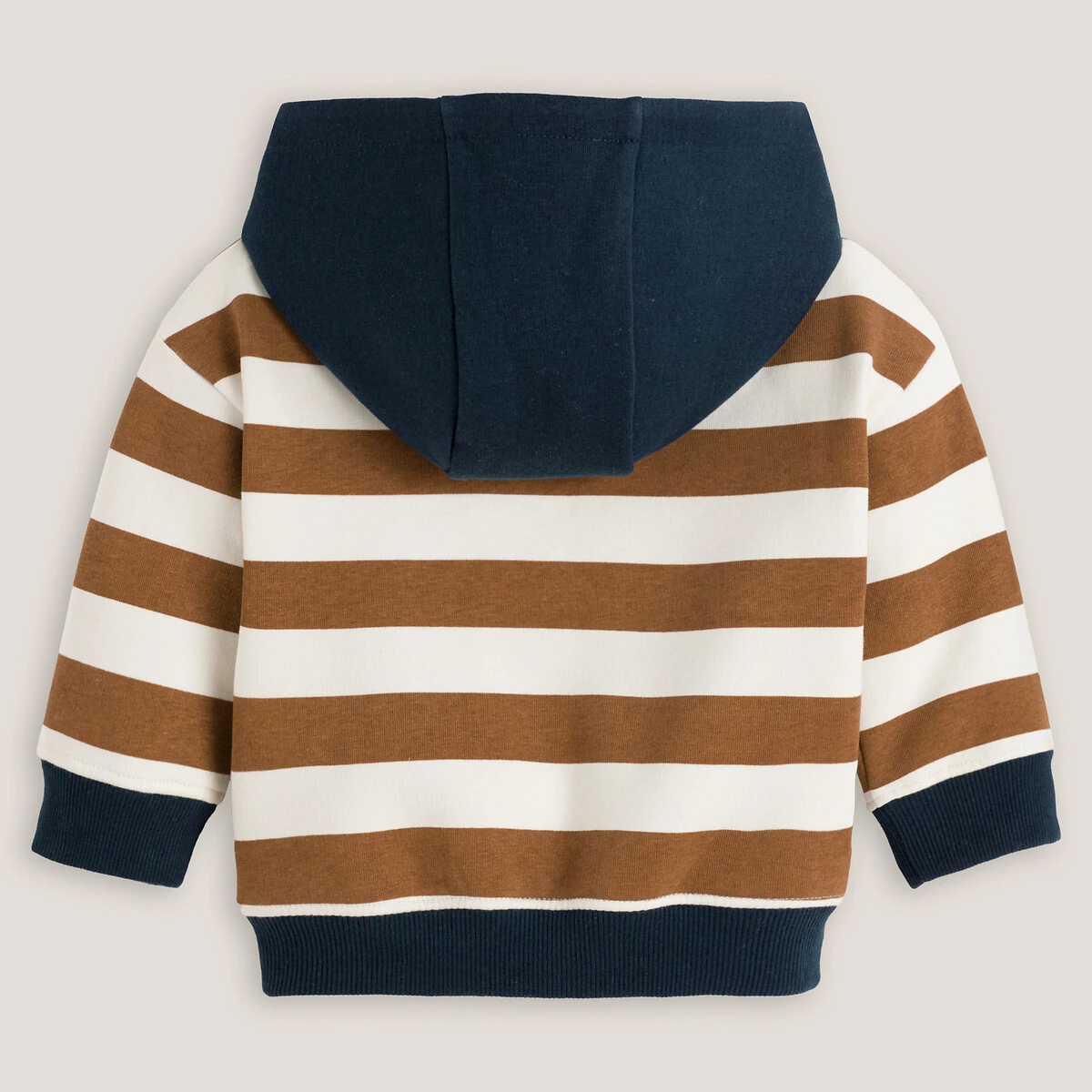 Sweat à Capuche Rayé En Molleton 4 Sweat à Capuche Rayé En Molleton – Image 4