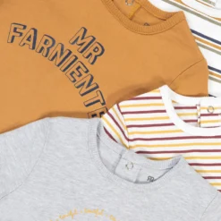 Lot De 4 T-shirts Imprimés Coton Bio -Mode Décontractée 4158f186827c4b1560adfb4f9ac81d10