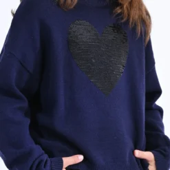 Pull Col Rond, Motif Cœur 7 Pull Col Rond, Motif Cœur -Mode Décontractée 416cf75f5e5ad35de8cc9dd64e3c8303