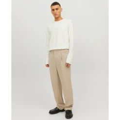 Jack & Jones Pull Léger Col Rond En Lin -Mode Décontractée 42649150a367fd3c8a860a8bfbbaf4b3