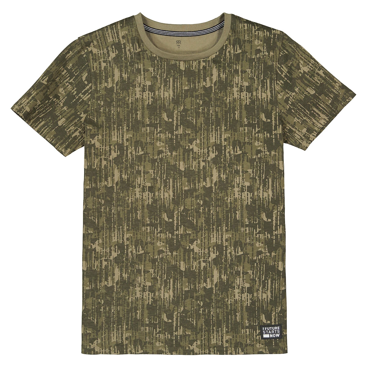 T-shirt Col Rond Imprimé Camouflage 3 T-shirt Col Rond Imprimé Camouflage – Image 3