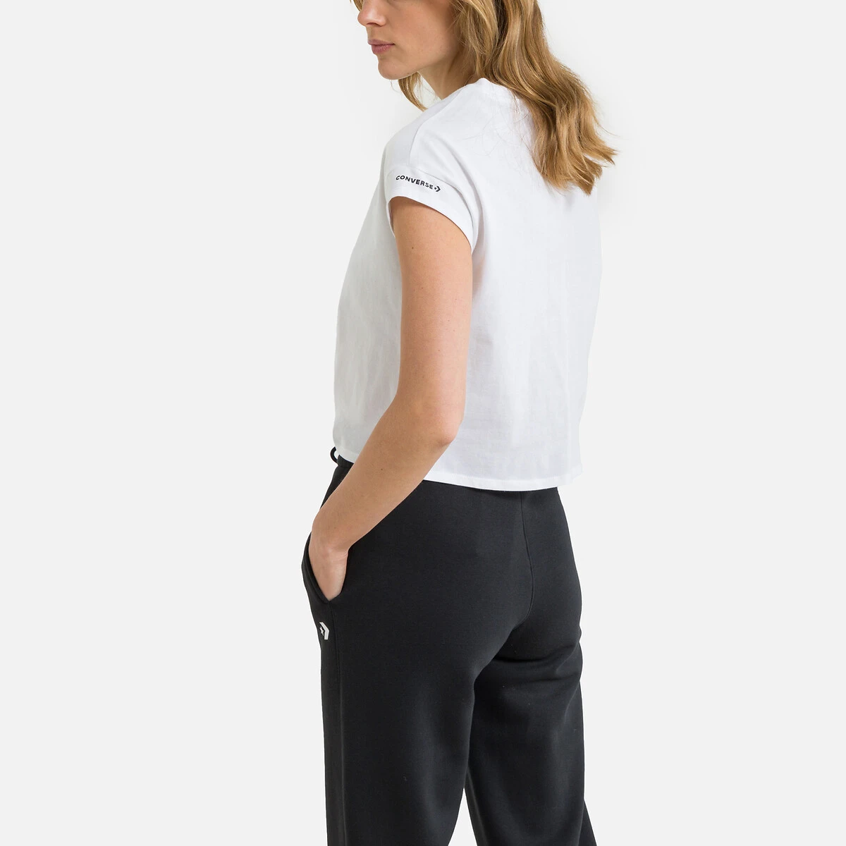 Converse T-shirt Crop Noué Wordmark 4 Converse T-shirt Crop Noué Wordmark – Image 4