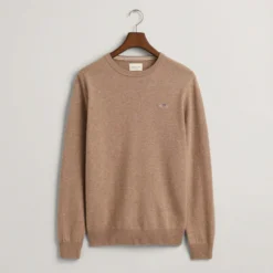 Gant Pull Col Rond En Lambswool -Mode Décontractée 467441b3995f7347ac333db4474cd583