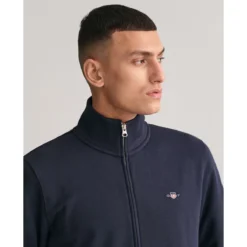 Gant Sweat Droit Zippé Sans Capuche -Mode Décontractée 47f425365fe8e0619494b308081febe2
