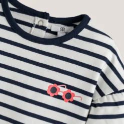 Sweat Rayé Molleton En Coton Bio -Mode Décontractée 48a72aa7229b3351dff18c3d1c634c7a