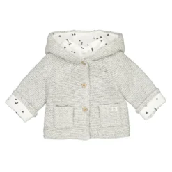 Gilet à Capuche En Tricot