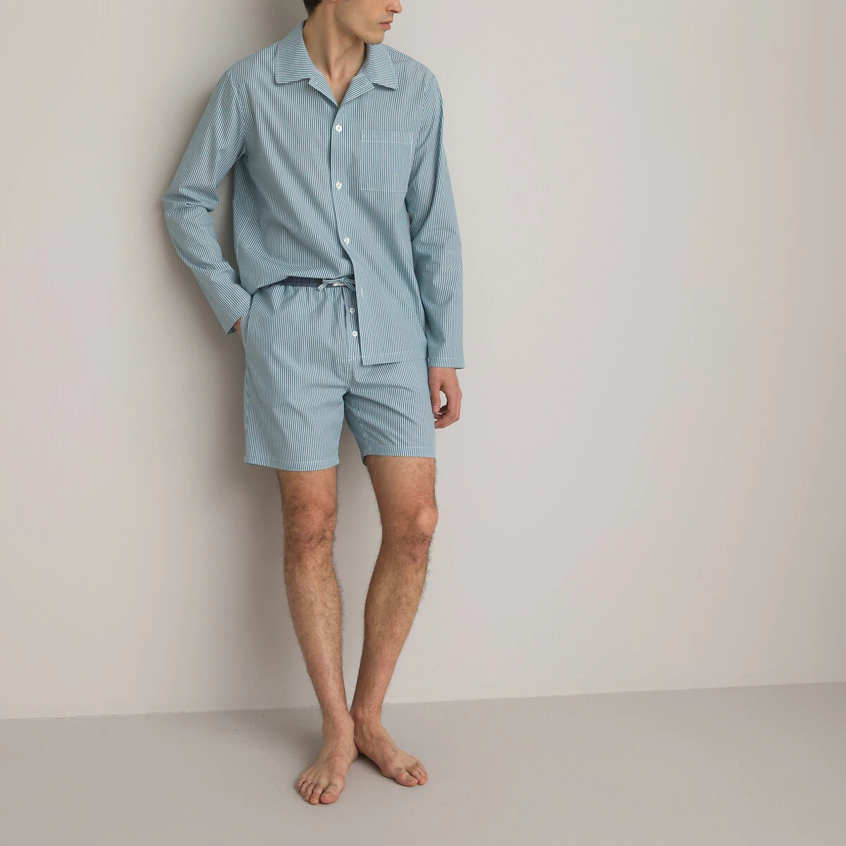 Pyjashort Imprimé Rayé Manches Longues 2 Pyjashort Imprimé Rayé Manches Longues – Image 2