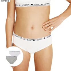 Athena Lot De 2 Culottes En Coton 14 Athena Lot De 2 Culottes En Coton -Mode Décontractée 4cc34284d3590743d59ed0bca176535a