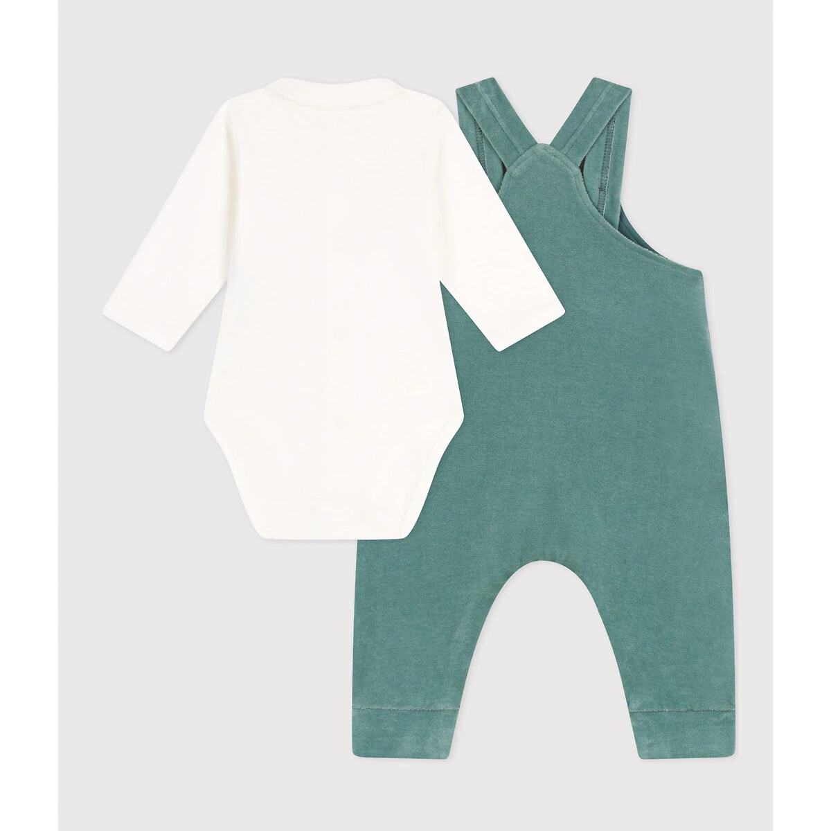 PETIT BATEAU Ensemble Salopette En Velours Et Body 3 PETIT BATEAU Ensemble Salopette En Velours Et Body – Image 3
