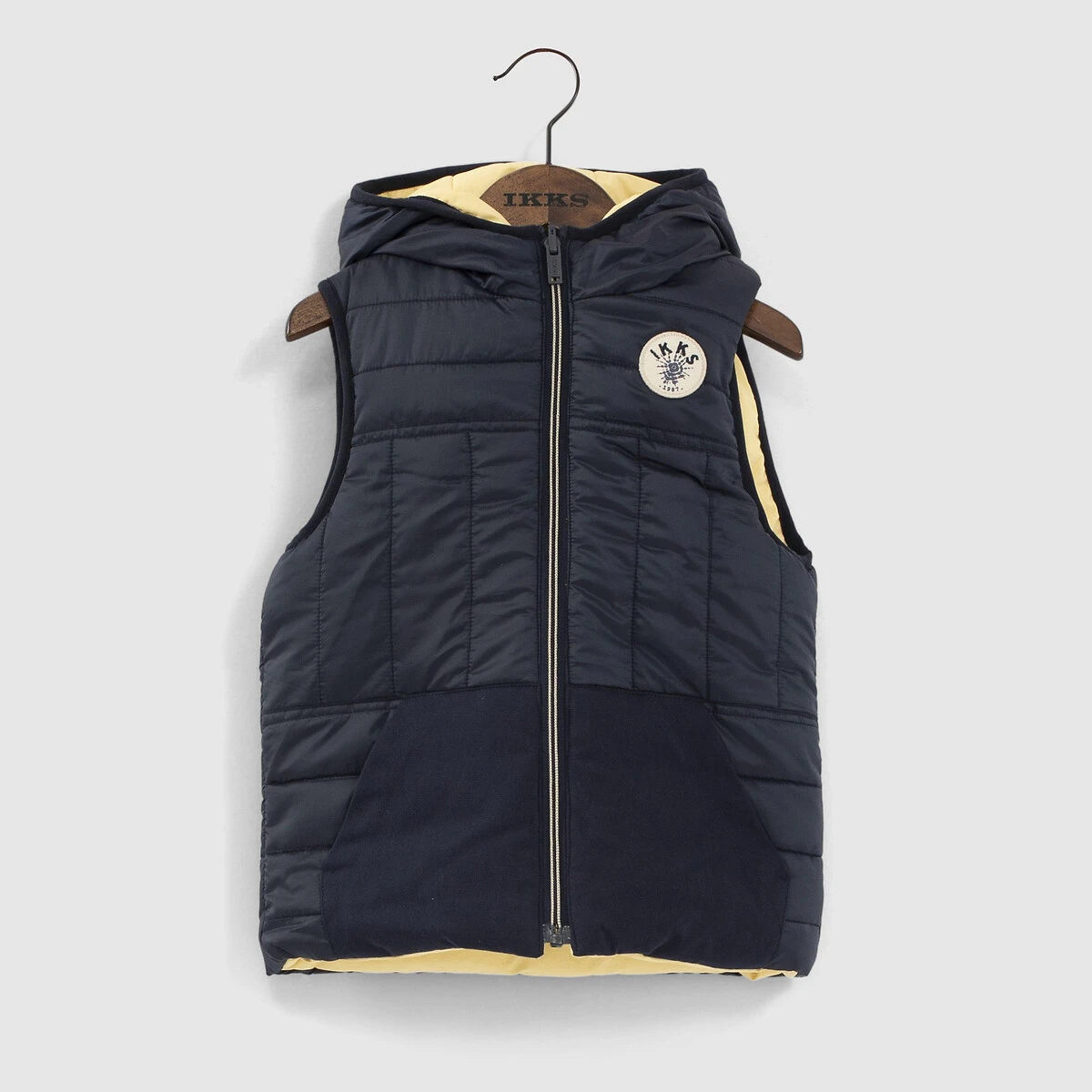 Doudoune à Capuche Sans Manches Réversible 2 Doudoune à Capuche Sans Manches Réversible – Image 2